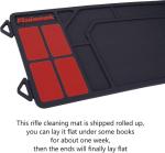 Raiseek Rifle Shotgun Cleaning Mat, Large Magnetic Gun Cleaning Mat for All Guns, Anti-Slip Rubberized Repair Gun Mat with Organizer Parts Tray 36" x 10"