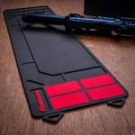 Raiseek Rifle Shotgun Cleaning Mat, Large Magnetic Gun Cleaning Mat for All Guns, Anti-Slip Rubberized Repair Gun Mat with Organizer Parts Tray 36" x 10"