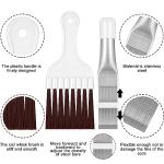Boao Air Conditioner Condenser Fin Comb, Fin Cleaning Brush Air Conditioner Coil Cleaner Refrigerator Coil Cleaning Whisk Brush Evaporator Radiator Repair Tool(2 Pieces)