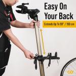 BikeHand Bike Repair Stand - Home Portable Bicycle Mechanics Workstand - for Mountain MTB Road Bikes Maintenance - Max. 55 lbs