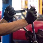 1st Choice Black Nitrile Gloves, Disposable, Latex-Free, 6 Mil, Textured, for Mechanics, Cleaning, Home, Medium Case of 1000