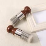 4pcs Salve Brushes for Furniture, Leather Cleaning Brush with Wood Handle and Soft Bristles Repair Cream Balm Applicator Tools for Furniture Home Leather(Salve Not Included)