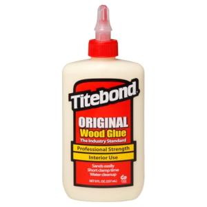 Titebond Original Wood Glue 5063, Industry Standard for Woodworking, Furniture Repair/Assembly, Construction, Home Repair or Modeling, 8 oz