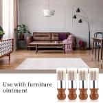 4pcs Salve Brushes for Furniture, Leather Cleaning Brush with Wood Handle and Soft Bristles Repair Cream Balm Applicator Tools for Furniture Home Leather(Salve Not Included)