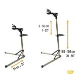 BikeHand Bike Repair Stand - Home Portable Bicycle Mechanics Workstand - for Mountain MTB Road Bikes Maintenance - Max. 55 lbs
