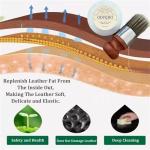 ODPQDO Leather Furniture Salve and Brush for Wood,Leather Repair Cream for Sofa,Car Seats,Wood Polish Wax for Home (2, Yellow)
