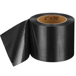 Frienda RV Underbelly Tape RV Underbelly Material Corrugated Waterproof Flex Mend Belly Tape Thick Adhesive Patch Sealing Mobile Home Camper Travel Trailer Tear Repair(1 Pack,4 Inch x 66 Feet)