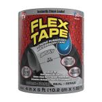 Flex Tape, Original Thick Flexible Rubberized Waterproof Tape - Seal and Patch Leaks, Works Underwater, Indoor Outdoor - Home RV Roof Plumbing and Pool Repairs, Gray, 4 in x 5 ft, Pack of 1