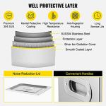 VEVOR 15L Ultrasonic Cleaner with Digital Timer&Heater Professional Ultrasonic Cleaner 40kHz Advanced Ultrasonic Cleaner 110V for Wrench Screwdriver Repairing Tools Industrial Parts Mental Cleaning