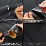 Frienda RV Underbelly Tape RV Underbelly Material Corrugated Waterproof Flex Mend Belly Tape Thick Adhesive Patch Sealing Mobile Home Camper Travel Trailer Tear Repair(1 Pack,4 Inch x 66 Feet)