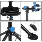 F2C Portable Adjustable 42.5" to 74" Pro Home Steel Maintenance Mechanic Bicycle Bike Repair Tool Rack Stands Workstand w/ Telescopic Arm, Tool Tray& Balancing Pole Cycle Bicycle Rack