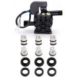 OVERTOYOU Pump Washer Head Repair Kit, Household High Pressure Pump Washer Head Repair Kit Seal Oil Check Valves Cleaning Machine Water Pump Parts Accessories, Four Corner Pumphead