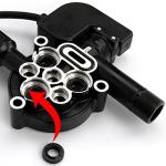 OVERTOYOU Pump Washer Head Repair Kit, Household High Pressure Pump Washer Head Repair Kit Seal Oil Check Valves Cleaning Machine Water Pump Parts Accessories, Four Corner Pumphead