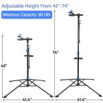 ZENY Adjustable Bike Repair Stand, Shop Home Bicycle Maintenance Stand 66 lbs, Portable Quick Release Bike Work Stand, Mountain Bike Stand