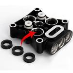 OVERTOYOU Pump Washer Head Repair Kit, Household High Pressure Pump Washer Head Repair Kit Seal Oil Check Valves Cleaning Machine Water Pump Parts Accessories, Four Corner Pumphead