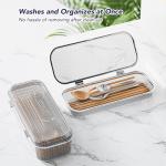 HOZETOKE Dishwasher Basket, 18/8 Food-Grade Stainless Steel Dishwasher Basket for Small Item, Bottle Accessories, Scoops, Forks, Chopsticks Cleaning, Silver