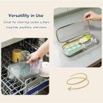 HOZETOKE Dishwasher Basket, 18/8 Food-Grade Stainless Steel Dishwasher Basket for Small Item, Bottle Accessories, Scoops, Forks, Chopsticks Cleaning, Silver
