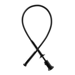 24.4 in Claw Grabber Tool,Bendable Hose Reacher Pickup with LED Light,4 Claw Picking Tool for Garbage Litter Pick Home Sink Drain and Metal Small Items. (Black)