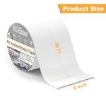 Rvhouse RV Roof Tape 6" x 50 Ft UV Resistant RV Sealant Tape Durable Waterproof and Airtight Adhesive for RV Roof Repair Camper Trailer Truck Boat Motorhome(White)