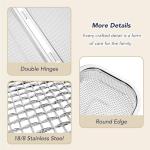 HOZETOKE Dishwasher Basket, 18/8 Food-Grade Stainless Steel Dishwasher Basket for Small Item, Bottle Accessories, Scoops, Forks, Chopsticks Cleaning, Silver