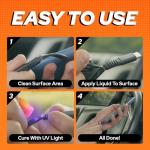 Bondic Pro UV Resin Kit Liquid Plastic Welding Kit, Ultraviolet UV Super Glue, Plastic Repair for Home, Jewelry Adhesive Epoxy for Glass Light