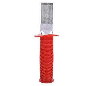AMONIDA Air Conditioner Fin Comb, Stainless Steel Plastic Handle Threaded Design for Air Conditioner Condenser Repairing and Cleaning