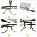 Eyeglass Repair Kit with Glasses Screws - Contains Precision Screwdriver kit and Nose Pads, Cleaning Cloth, Tweezers, Complete Glasses Repair Kit
