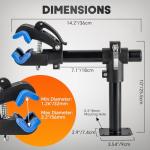 weyleity Bike Repair Stand | Bench Mount Bike Work Stand Bicycle Maintenance Rack Workstand for Road & Mountain Bikes – Adjustable Bicycles Maintenance Rack Bike Clamp for Home Repair