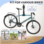 NATGAI Bike Repair Stand, Bench Mount Bike Repair Stand Bicycle Maintenance Rack Workstand, Adjustable Removable Home Bicycle Maintenance Stand for Road Mountain Bikes