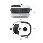 1500W Portable Handheld Steam Cleaner High Temperature Pressurized Steam Cleaning Machine with Brush Heads for Furniture Car