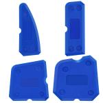 4pcs Caulking Tool Set Cement Scraper Sealant Remover for Shower Tile Grout Edge Removal Kitchen Bathroom Home Cleaning Spatula