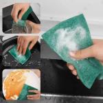 Thickened Scrubber Pads Reusable Dish Scrubber 10PCS for Cleaning Multi Purpose Traceless Scrubbing Pad for Kitchen Household