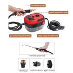 1500W Portable Handheld Steam Cleaner High Temperature Pressurized Steam Cleaning Machine with Brush Heads for Furniture Car