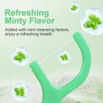 Mint dental floss stick - home portable disposable care dental floss stick - oral care - deep cleaning - interdental cleaning pr