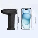 CAER Mini Turbo Jet Fan Electric Air Duster with 3 Gear Adjustable 130000RPM Wind Speed 52m/s Car Computer Cleaning Blower Tool