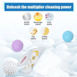 6pcs Silicone Laundry Ball, Anti Fouling Drum Laundry Ball, Essential Cleaning Supplies for Laundry Reusable Home Bathroom