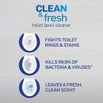 Lysol Toilet Bowl Cleaner Gel, For Cleaning and Disinfecting, Stain Removal, Forest Rain Scent, 24oz