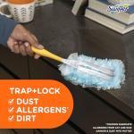 Swiffer Dusters Refill for Cleaning, Made by SWIFFER, Feather & Microfiber Duster Disposable Alternative, for Dusting Furniture, Blinds, Ceiling Fans, Walls, Helps Remove Allergens, Unscented, 18ct​