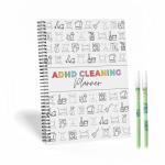 Pawnoc Cleaning Planner, Daily Weekly Monthly Chore Chart, Household Cleaning Schedule Organizer, Task Checklist Notebook for Home Organization and Routine Tracking, 1 Pack with 2 Erasable Pens
