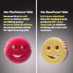 Scrub Daddy Scrub Mommy Sponges - Dish Scrubber + Non-Scratch Cleaning Sponges Kitchen, Bathroom + Multi-Surface Safe - Dual-Sided Dish Sponges for Scrubbing - Online Exclusive (3 Count)