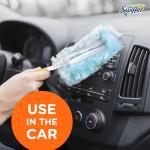 Swiffer Dusters Refill for Cleaning, Made by SWIFFER, Feather & Microfiber Duster Disposable Alternative, for Dusting Furniture, Blinds, Ceiling Fans, Walls, Helps Remove Allergens, Unscented, 18ct​