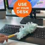 Swiffer Dusters Refill for Cleaning, Made by SWIFFER, Feather & Microfiber Duster Disposable Alternative, for Dusting Furniture, Blinds, Ceiling Fans, Walls, Helps Remove Allergens, Unscented, 18ct​