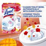 Lysol Click Gel Automatic Toilet Bowl Cleaner, Toilet Gel Stamp, Toilet Freshener, Bathroom Essentials, Refreshing Mango & Hibiscus Scent, 6 Count (Pack of 1)