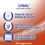 Lysol Click Gel Automatic Toilet Bowl Cleaner, Toilet Gel Stamp, Toilet Freshener, Bathroom Essentials, Refreshing Mango & Hibiscus Scent, 6 Count (Pack of 1)