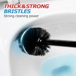 FORASTO 2 in 1 Toilet Plunger and Brush Set，Extended Handle Plunger，Toilet Bowl Brush Plunger Set,Bathroom Cleaning Tools ，Toilet Brush Plunger Combo，Cleaning Brush，Bathroom Cleaning Supplies