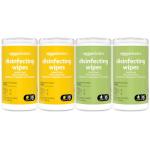 Amazon Basics Wipes, Lemon & Fresh Scent, Sanitizes/Cleans/Deodorizes, 340 Count (4 Packs of 85)