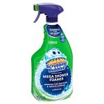 Scrubbing Bubbles Mega Bathroom and Shower Cleaner Spray, Foaming Action Removes Limescale and Soap Scum, Rainshower Scent, 32oz