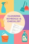 Cleaning Schedule and Checklist: Daily, Weekly & Monthly Home Cleaning Planner, Housekeeping Checklist, and Organizer