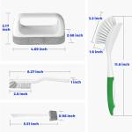 Holikme 6Pack Kitchen Cleaning Brush, Green