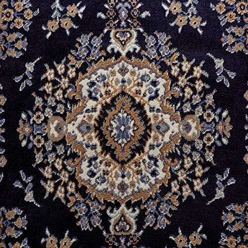 Premium Sakarya Traditional Area Rug, Navy 200 x 300 cm